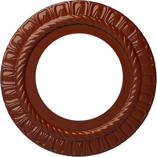 Ekena Millwork Claremont Ceiling Medallion (Fits Canopies up to 7"), 10 5/8"OD x 5 3/4"ID x 1/2"P, Firebrick CM10CLFIF - main